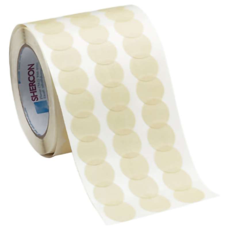 High Temp Masking Disc Tape, 300 deg, 1-3/16", 3" Core, 7.5 mil, Tan, 2000/Roll